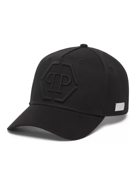 Black / Black Philipp Plein Baseball Cap Hexagon Hüte & Kappen Herren Vielseitigkeit